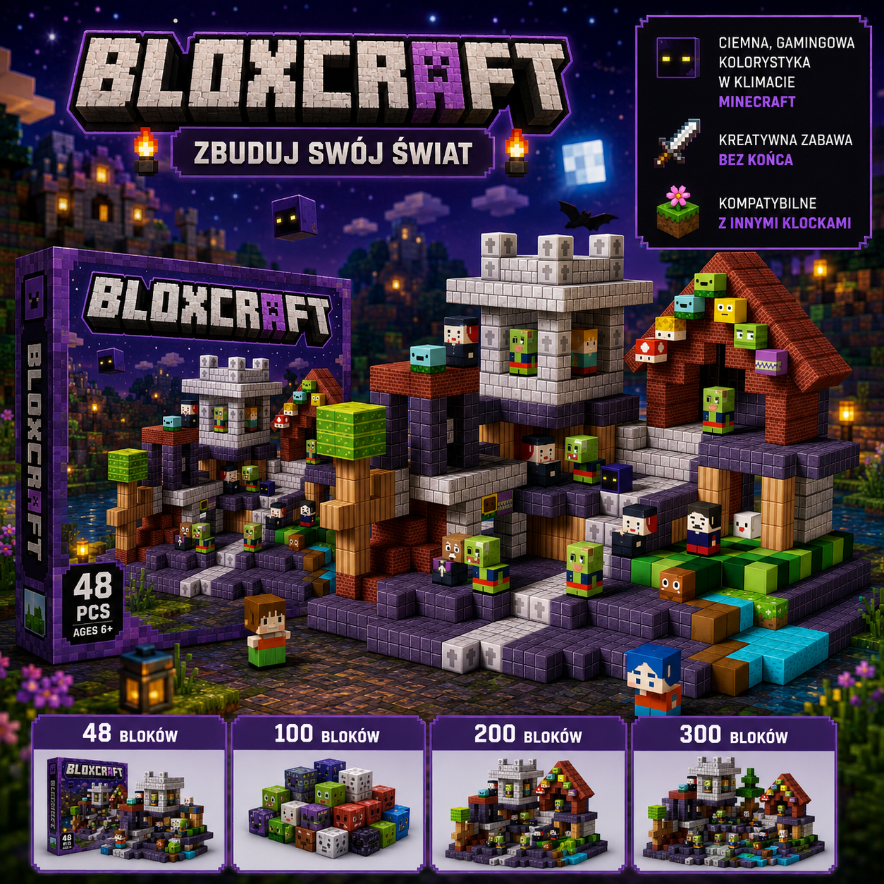 Zestaw bloków z kolekcji "Plant Zombies" BloxCraft™
